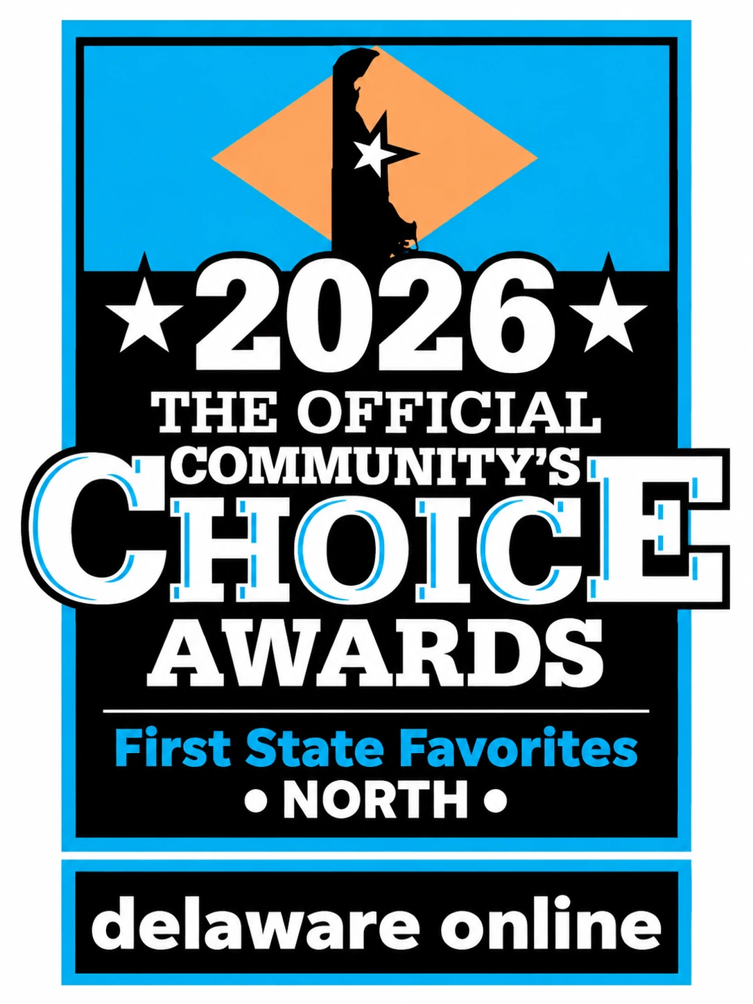 2026 First State Favorites Community Choice Award badge